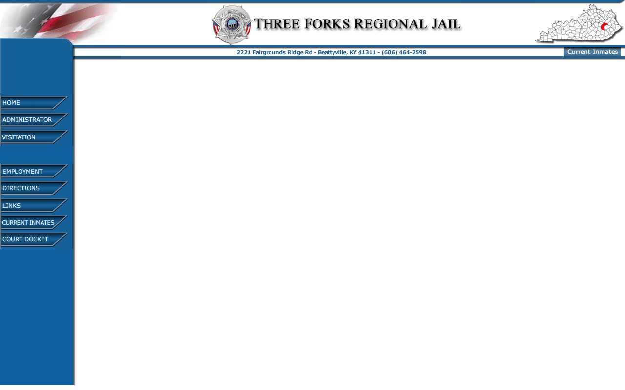 Three Forks Regional Jail official inmate-list page for Estill custody checks